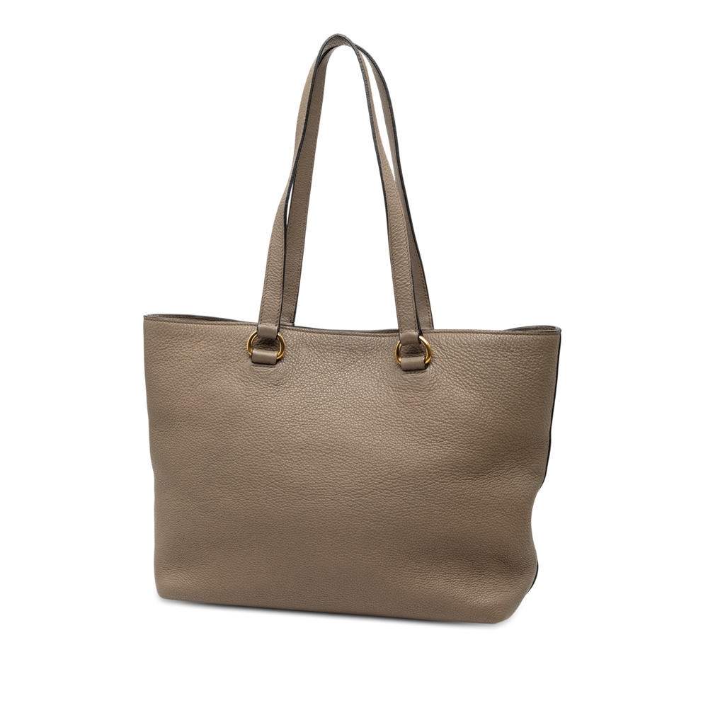 Pre-Loved Prada Vitello Daino Canapa Logo Tote - Picture 2 of 6